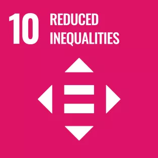 SDG 10 icon. Illustration.
