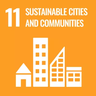 SDG 11 icon. Illustration.